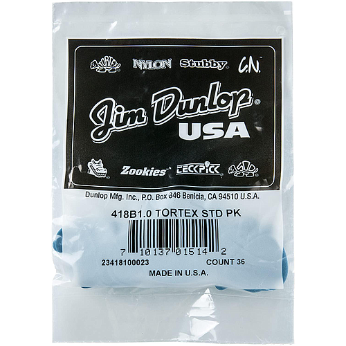 Dunlop - Plumillas Tortex Standard, 36 Piezas Calibre: 1.0 Mod.418B1.0_21