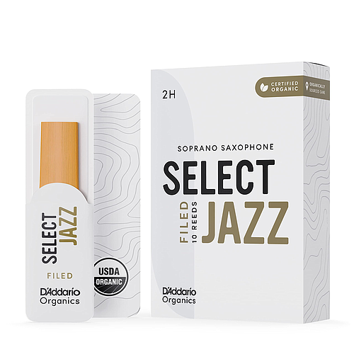 D'Addario - 10 Cañas Selec Jazz Filed para Sax Soprano, Medida: 2H Mod.RSF10SSX2H(10)_36