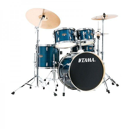 Tama - Bateria Imperialstar de 5 Piezas con Atriles y Asiento, Color: Azúl Metálico Mod.IE58H6W-HLB_8