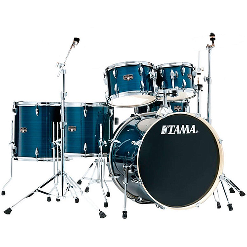 Tama - Bateria Imperialstar de 6 Piezas con Atriles y Asiento, Color: Azúl Metálico Mod.IE62H6W-HLB_7