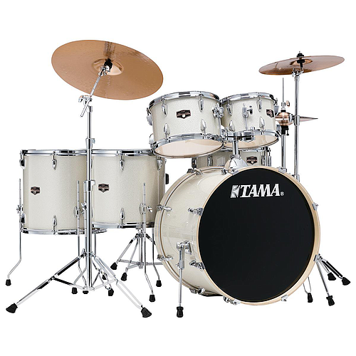 Tama - Bateria Imperialstar de 6 Piezas con Atriles y Asiento, Color: Blanco Brillante Mod.IE62H6W-VWS_8