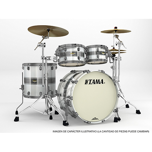 Tama - Bateria Starclassic Maple de 6 Piezas con Atriles, Color: Blanca Mod.MA62TZUS-SSR_11