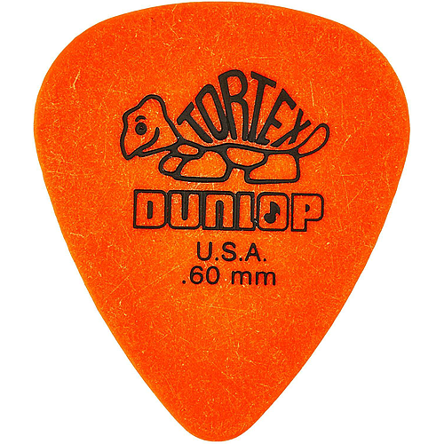 Dunlop - 36 Plumillas Tortex Triángulo, Calibre: .60 Color: Naranja Mod.431P.60_17