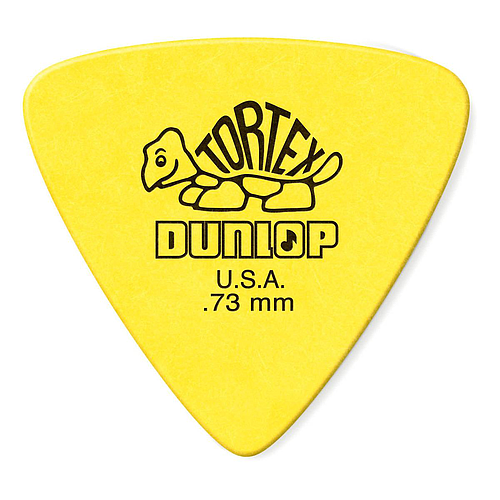 Dunlop - 36 Plumillas Tortex Triángulo, Calibre: .73 Color: Amarillo Mod.431P.73_18