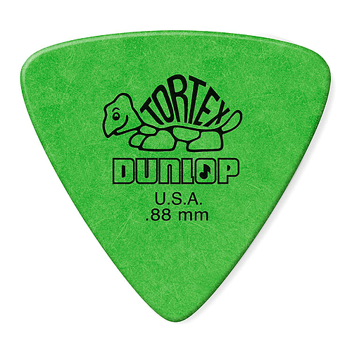 Dunlop - 36 Plumillas Tortex Triángulo, Calibre: .88 Color: Verde Mod.431P.88_21