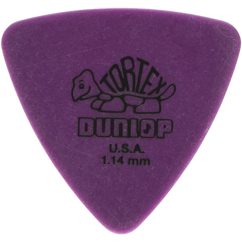 Dunlop - 36 Plumillas Tortex Triángulo, Calibre: 1.14 Color: Morado Mod.431P1.14_27