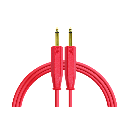 DJTT - Cable de Audio 1/4 a 1/4 de 1.5 mts, Color: Rojo_12