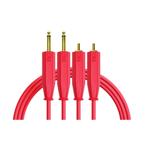 DJTT - Cable de Audio 1/4 a RCA de 1.5 mts, Color: Rojo_20