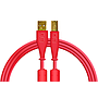 DJTT - Cable de Datos y Audio USB-A a USB-B, Recto / Recto Color: Rojo_7