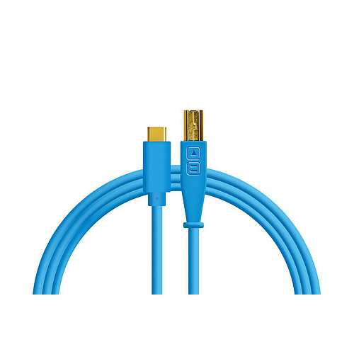 DJTT - Cable de Datos y Audio USB-B a USB-C, Recto / Recto Color: Azúl_30