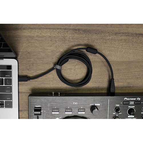 DJTT - Cable de Datos y Audio USB-B a USB-C, Recto / Recto Color: Blanco_34