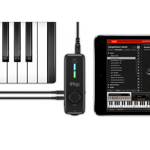 IK Multimedia - Interfaz de Audio para iPhone, iPad y Mac Mod.IP-IRIG-PROIO-IN_44
