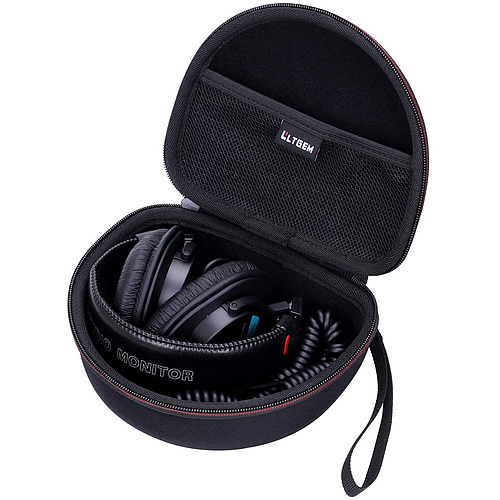 LTGEM - Estuche para Audífonos Sony MDR7506 y MDRV6, Color: Negro_48