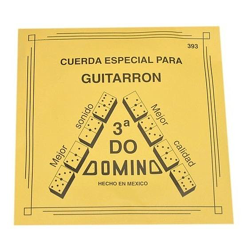 Domino - Cuerdas 3A para Guitarrón, 12 Piezas Nylon Delagado Mod.393_21