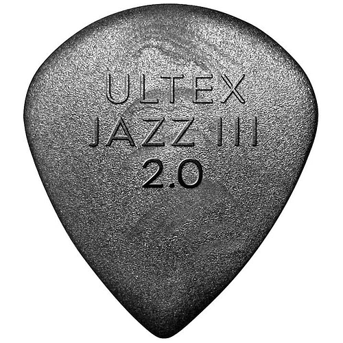 Dunlop - Plumillas Ultex Jazz III, 24 Piezas Calibre: 2.0 Mod.427R2.0_19