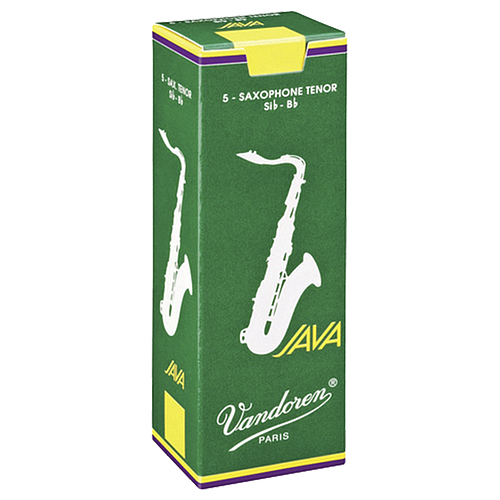 Vandoren - Cañas Java para Sax Tenor, 5 Piezas Mod.SR27__-2