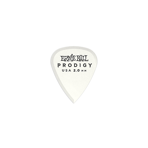 Ernie Ball - 6 Plumillas Prodigy Standard, Color: Blanca Calibre: 2.00 mm. Mod.9202_4