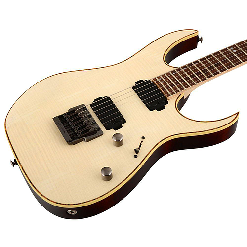 Ibañez - Guitarra Eléctrica de 6 Cuerdas, Color: Natural Mate con Estuche Mod.RG721FM-NTF_13