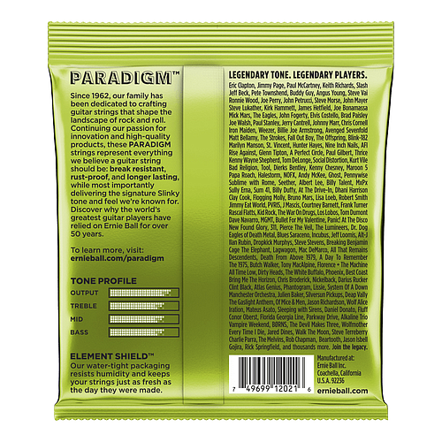 Ernie Ball - Encordado Paradigm Regular Slinky para Guitarra Eléctrica, Calibre: 10-46 Mod.2021_2