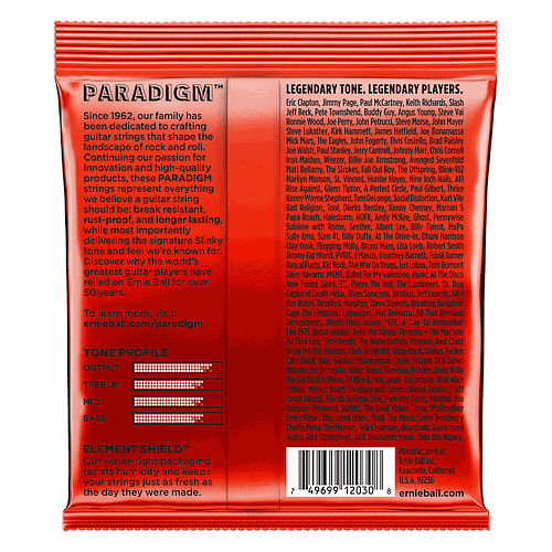 Ernie Ball - Encordado Paradigm Skynny Rop/Heavy Bottom para Guitarra Eléctrica de 7 Cuerdas, Material: Niquel Mod.2030_99