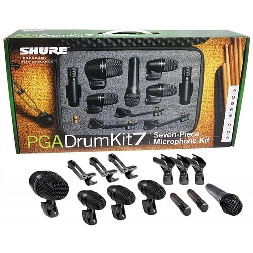 Shure - Kit de 7 Micrófonos Mod.PGADRUMKIT7_49