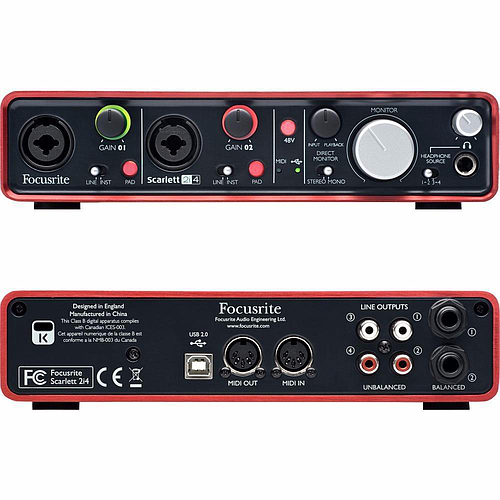 Focusrite - Interfaz de Audio Scarlett 2i4, 2da Gen. Mod.MOSC0014_78