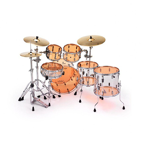 Remo - Parche Colortone Powerstroke P3, Tamaño: 22" con Perf. 5" Color: Naranja Mod.P3-1322-CT-OGOH_206