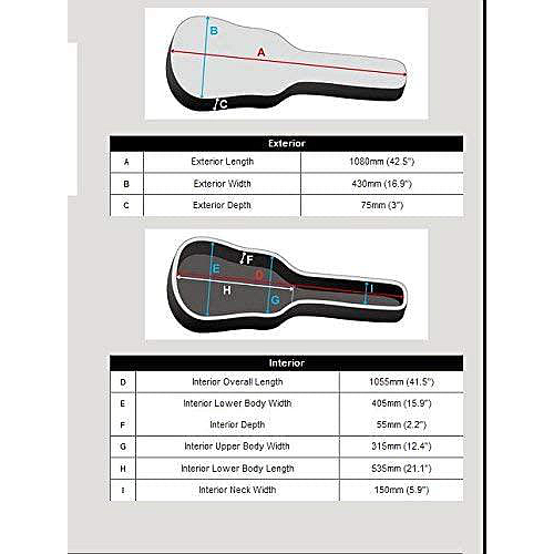 Ibañez - Funda Powerpad para Guitarra Eléctrica, Color: Azúl Mod.IGB541-NB_68