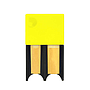 D'Addario - Portacañas Woodwind para 4 Cañas de Clariente/Saxofón Alto, Color: Amarillo Mod.DRGRD4ACYL_19