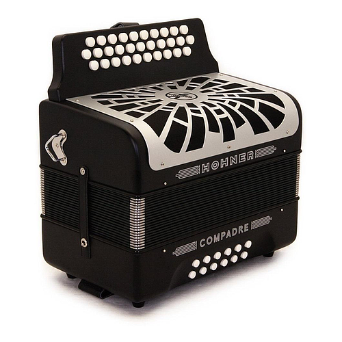 Hohner - Acordeon Compadre, Diat.Sol-Do-Fa, Color: Negro con Mochila Mod.A48221_3