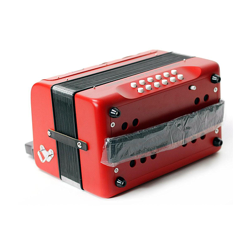 Hohner - Acordeon Compadre, Diat.Sol-Do-Fa, Color: Rojo con Mochila Mod.A48241_10