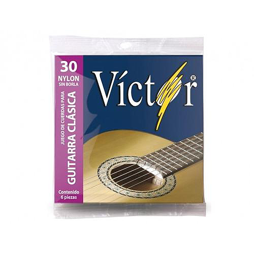 Victor - Encordado para Guitarra Clasica, Nylon Sin Borla Mod.VCGS-30_54