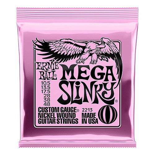 Ernie Ball - Encordado "Mega Slinky" para Guitarra Eléctrica, Niquel .0105 - .048 Mod.2213_12