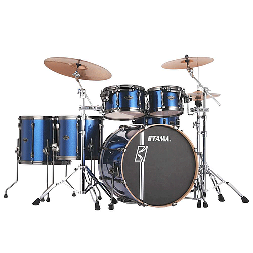 Tama - Bateria Superstar Hyper-D de 6 Piezas con Atriles, Color: Azúl Mod.MK62HZBNS-ISP_12