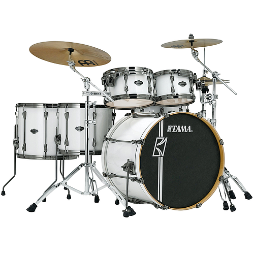 Tama - Bateria Superstar Hyper-D de 6 Piezas con Atriles, Color: Blanca Mod.MK62HZBNS-SGW_13