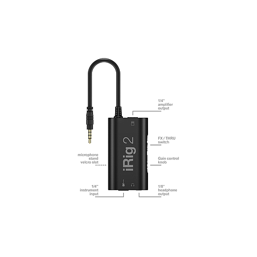 IK Multimedia - Interfaz Analógica de Guitarra iRig 2 para iOS y Mac Mod.P-IRIG2-PLG-IN_7