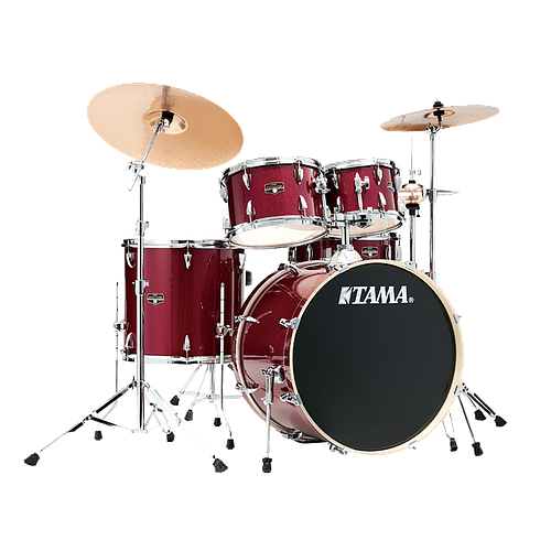 Tama - Batería Imperialstar de 5 Piezas con Atriles y Asiento, Color: Rojo Metálico Mod.IE52KH6W-CPM_3