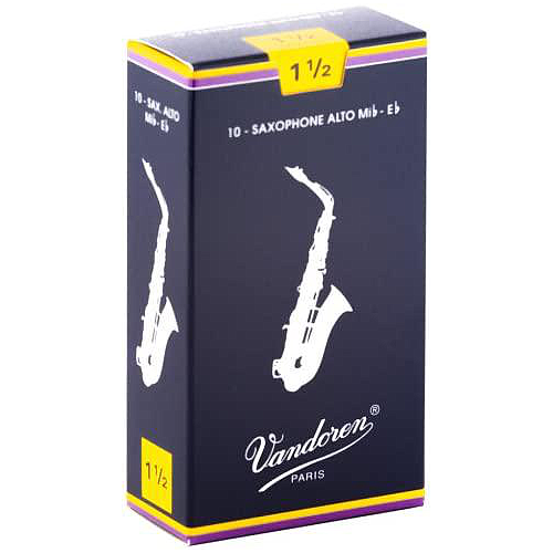 Vandoren - Cañas Mib para Sax Alto, 10 Piezas Medida: 1 1/2 Mod.SR2115_2