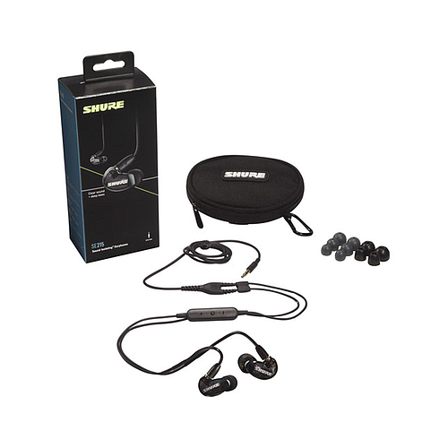 Shure - Audífonos In-Ear Aislantes de Sonido con Control, Color: Negro Mod.SE215-K-UNI_2