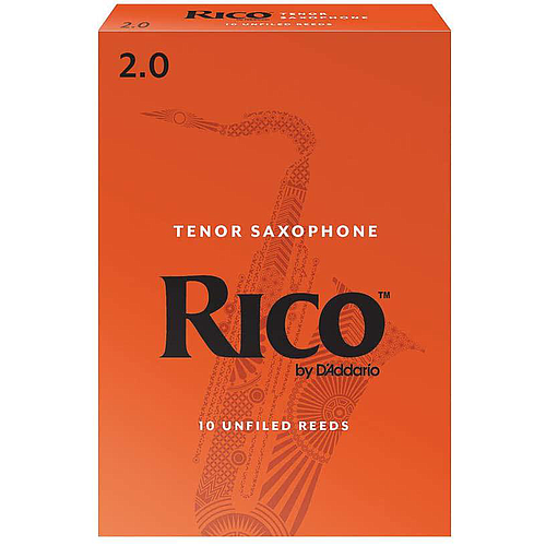 Rico - Cañas para Sax Tenor, 10 Piezas Medida: 2 Mod.RKA1020_28