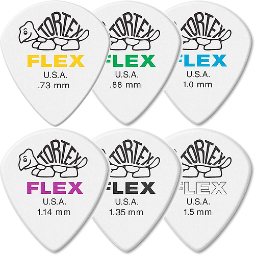 Dunlop - 36 Plumillas Tortex Flex Jazz III XL, Calibre: Varios Mod.466B_14