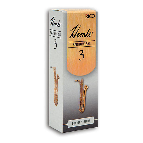 D'Addario - 5 Cañas Hemke para Sax Baritono, Medida: 3 Mod.RHKP5BSX300(5)_30