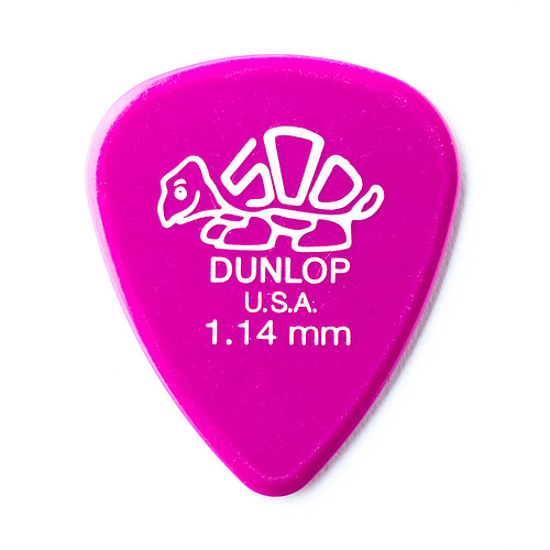 Dunlop - 36 Plumillas Delrin 500, Color: Violeta Calibre: 1.14 Mod.41B1.14_69