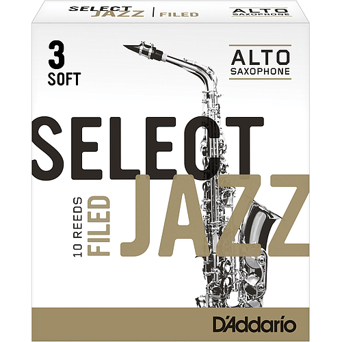 D'Addario - Cañas Select Jazz Filed para Sax Alto, 10 Piezas Medidas: 3S Mod.RSF10ASX3S_11