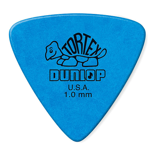 Dunlop - 36 Plumillas Tortex Triángulo, Calibre: 1.0 Color: Azúl Mod.431B1.0_49