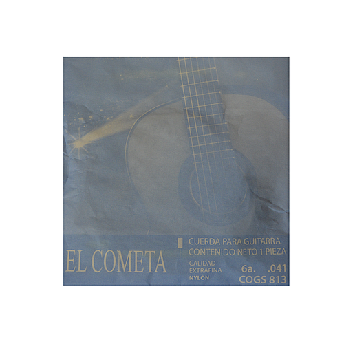 El Cometa - Cuerda 6A para Guitarra, Entorchada Calibre: .041 Con Borla Mod.813(12)