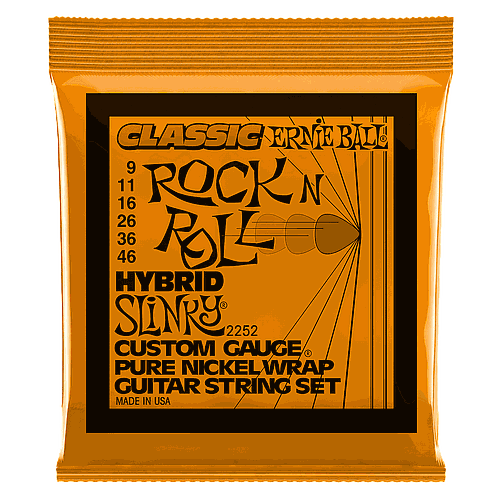 Ernie Ball - Encordado para Guitarra Eléctrica, Classic Hybrid Slinky Mod.2252