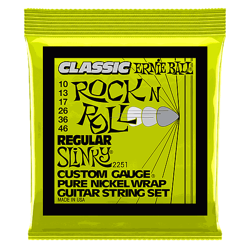 Ernie Ball - Encordado para Guitarra Eléctrica, Classic Regular Slinky Mod.2251