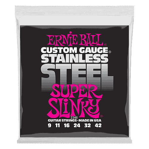 Ernie Ball - Encordado para Guitarra Electrica Super Slinky Acero Mod.2248