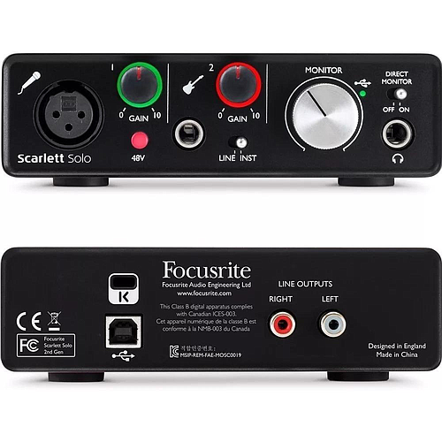 Focusrite - Scarlett Solo, 2da Gen Mod.MOSC0019